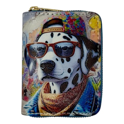 Dalmation Dog Small Digital Print Purse